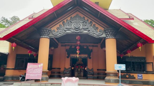 Chinatown or Chinese Village in Surabaya, a city area outside the Chinese area where the majority of residents are ethnic Chinese.