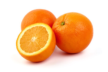 Fototapeta na wymiar Oranges, isolated on white background.