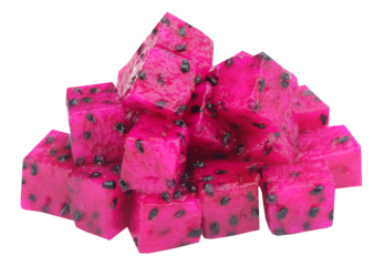 pieces of dragon fruit