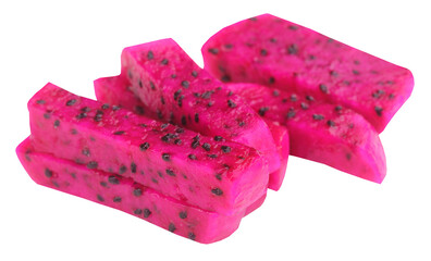 Pieces of dragon fruit