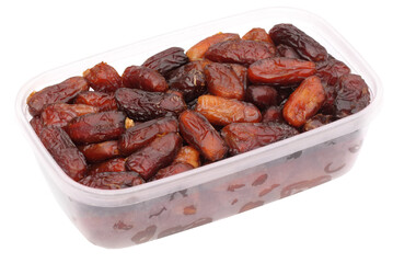 Fresh Arabian Dates on a transparent bowl
