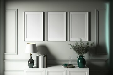 3 wall canvas mockup. Best interior design wall canvas mockup.