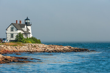 Prospect Harbor Point lighthouse near Gouldsboro, Maine, USA - 570062481