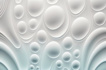 Pure natural bubble texture or an abstract white water wave background. Generative AI