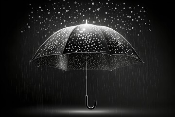 Umbrella and rain, Generative AI