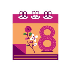 Obraz premium womens day calendar