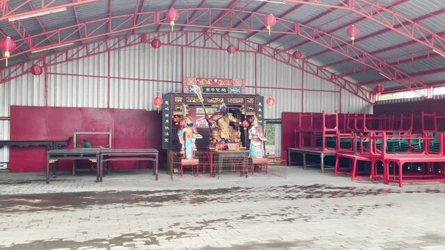 Chinatown or Chinese Village in Surabaya, a city area outside the Chinese area where the majority of residents are ethnic Chinese.