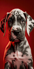 Great Dane puppy - generative ai 