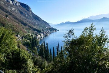 Obraz premium View of Lake Como from Varenna, Italy