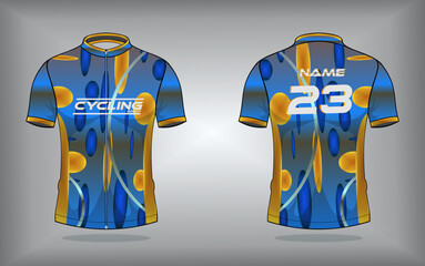 Vector premium cycling jersey design with abstract texture