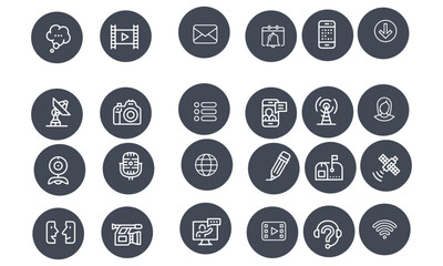 Communication icons vector design 