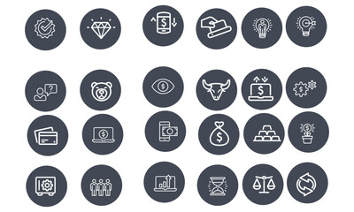 Finance Icons vector design