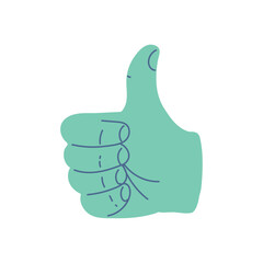 hand thumb up gesture