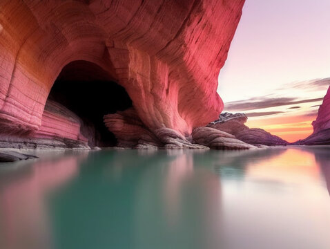 Amazing Rock Formations surround by Calm Blissful Seas