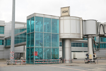 Fototapeta na wymiar A Gate in Ataturk Airport in Istanbul, Turkiye