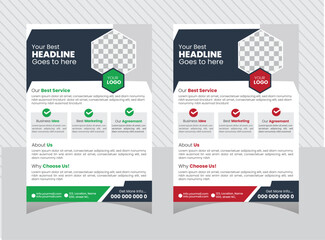 Business flyer template design