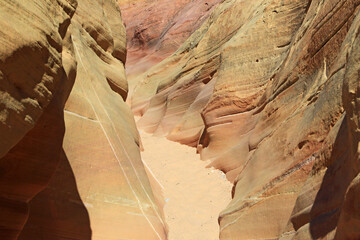 Climbing Pastel Canyon - Valley of Fire State Park, Nevada