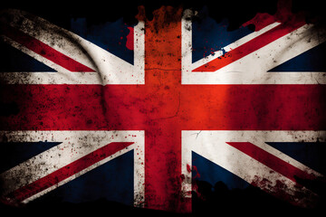 United Kingdom flag. England flag. Homeland symbol. Union Jack. Union Flag. ​Combination of the crosses of the patron saints of England, Scotland and Ireland. Great Britain.  UK. Generative ai
