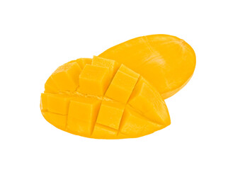 Ripe mango isolated on  transparent png