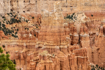 Layers of Orange Comprise Hoodoos in Bryce