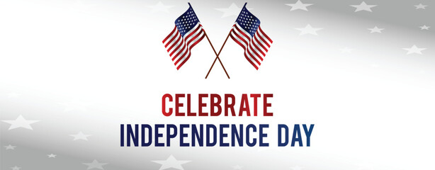 USA independence day patriotic vector Banner Design