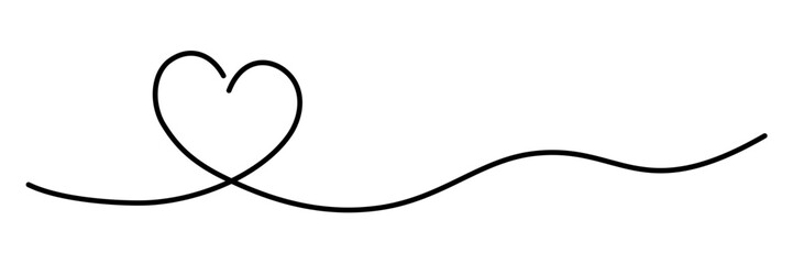 Heart line art
