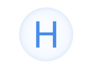 Fototapeta premium chemical element hydrogen