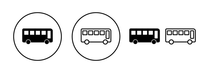 Obraz na płótnie Canvas Bus icon vector for web and mobile app. bus sign and symbol. transport symbol