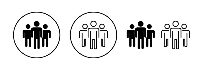 Obraz premium People icon vector for web and mobile app. person sign and symbol. User Icon vector