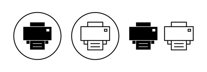 Print icon vector for web and mobile app. printer sign and symbol