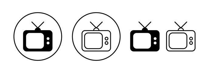 Tv icon vector for web and mobile app. television sign and symbol