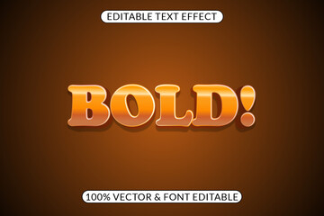 Easily editable bold text effect