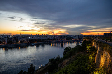 Evening in Petrovaradin fortress, Novi Sad, Serbia