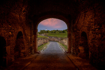 Evening in Petrovaradin fortress, Novi Sad, Serbia