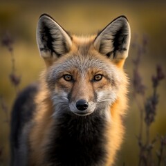 red fox in the wild
