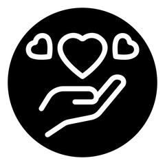 heart glyph icon