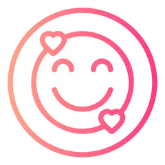 smile gradient icon
