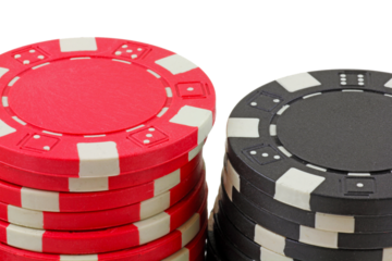 isolated stack of chips