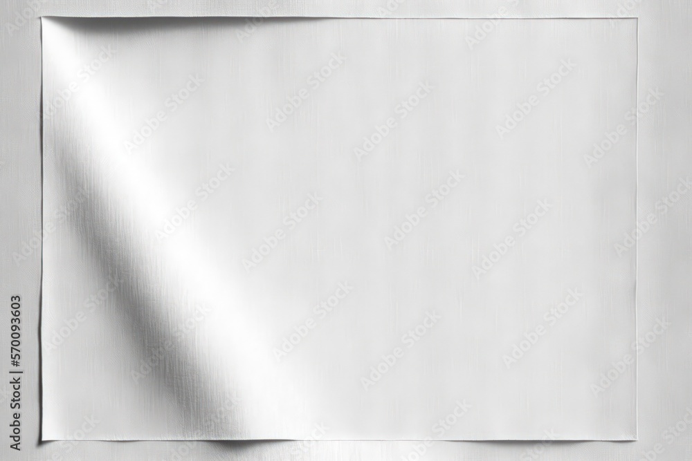 Poster white linen texture, background with copy space. generative ai