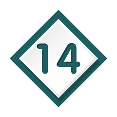 Bullet with number 14