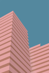minimalist abstract architecture vector graphic 