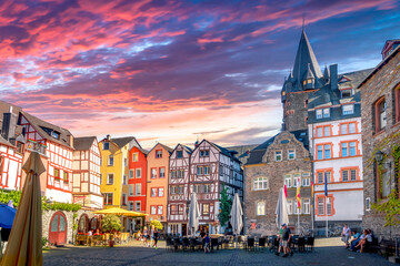 Obraz premium Bernkastel Kues, Mosel, Deutschland 