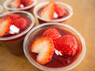 お菓子作り　チョコレートプティング