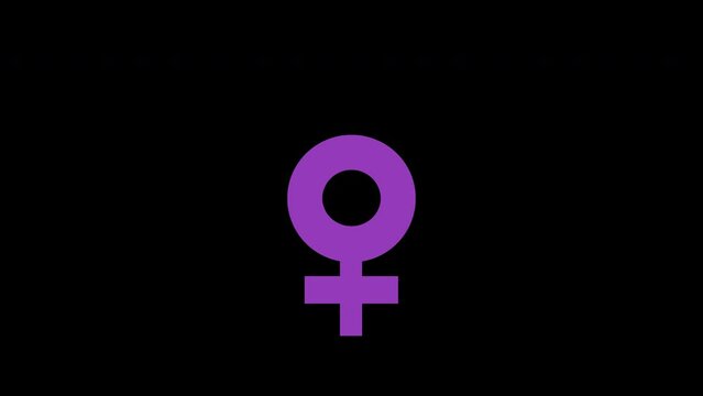 Signo de mujer en color rosa versi&oacute;n 2