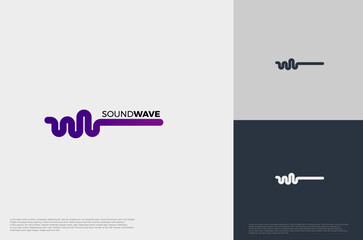 Music sound waves symbols. Audio icon, voice equalizer pulse element idea. Modern creative logo vector template.