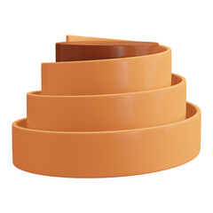 Spiral podium 3d rendering