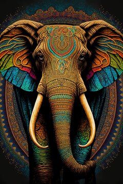elephant mandala. Yantra In Hinduism, a yantra is a geometrical representation of a deity or a concept, and is used for meditation and worship.