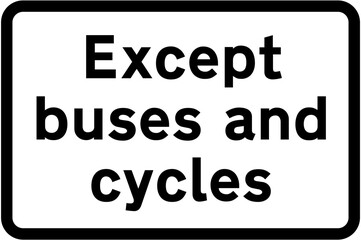 Obraz premium Bus and cycle signs REF2023030 – Road traffic sign images for reproduction - Official Edition 