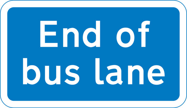 Bus and cycle signs REF2023011 – Road traffic sign images for reproduction - Official Edition
