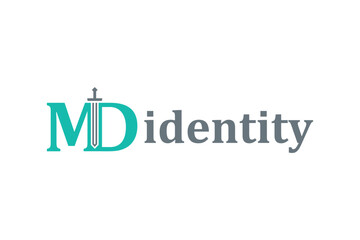 Letter MD with sword combination concept. Very suitable for symbol, logo, company name, brand name, personal name, icon and many more.